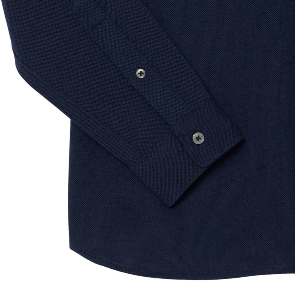 image:imageLacoste Mens Slim Fit Cotton Piqu ShirtNavy Blue