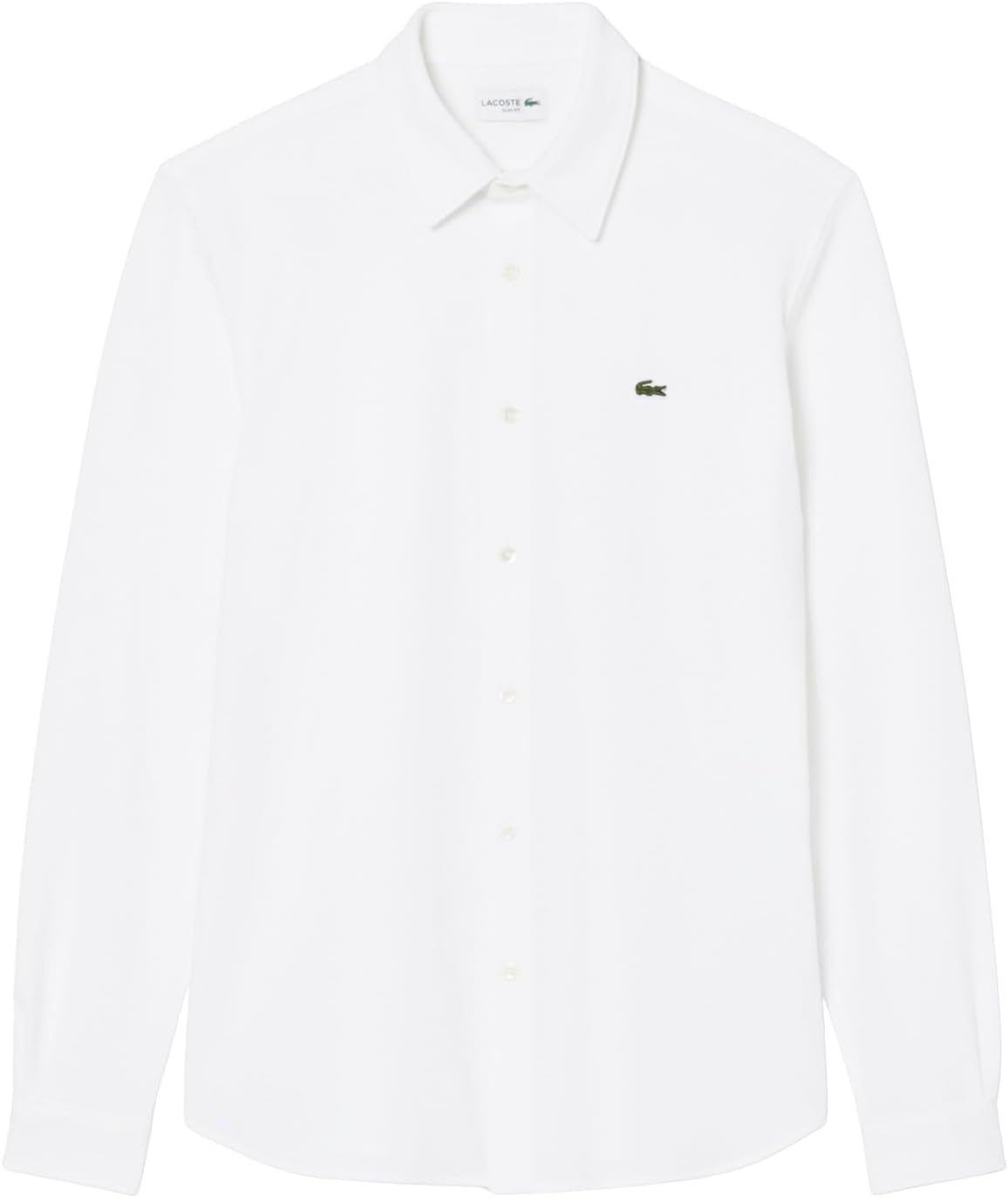 image:imageLacoste Mens Slim Fit Cotton Piqu ShirtWhite