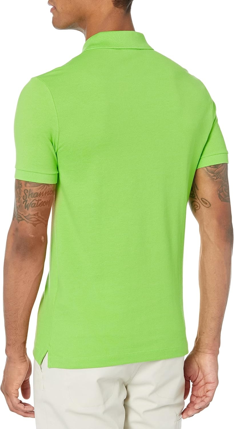 image:imageLacoste Mens Slim Fit L1212 Piqu Polo Shirt Brasilia Medium