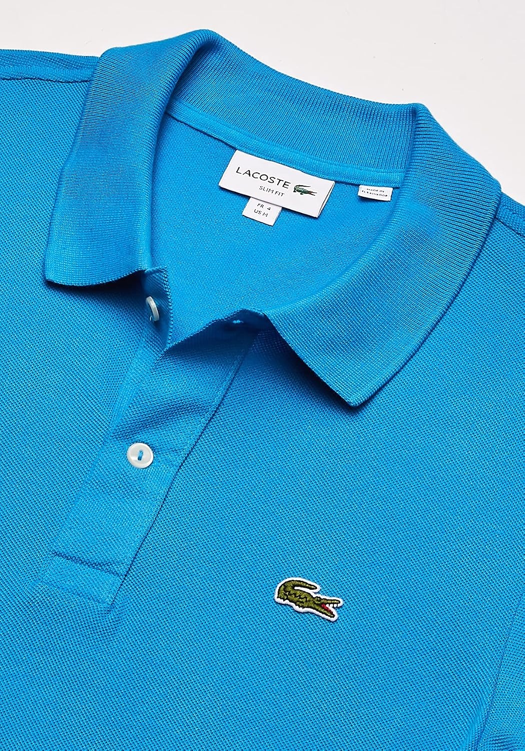 image:imageLacoste Mens Slim Fit L1212 Piqu Polo Shirt Ibiza Small