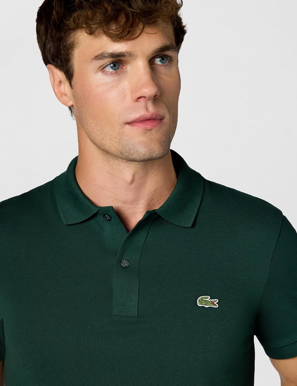 image:imageLacoste Mens Slim Fit L1212 Piqu Polo Shirt Sinople 4XLarge