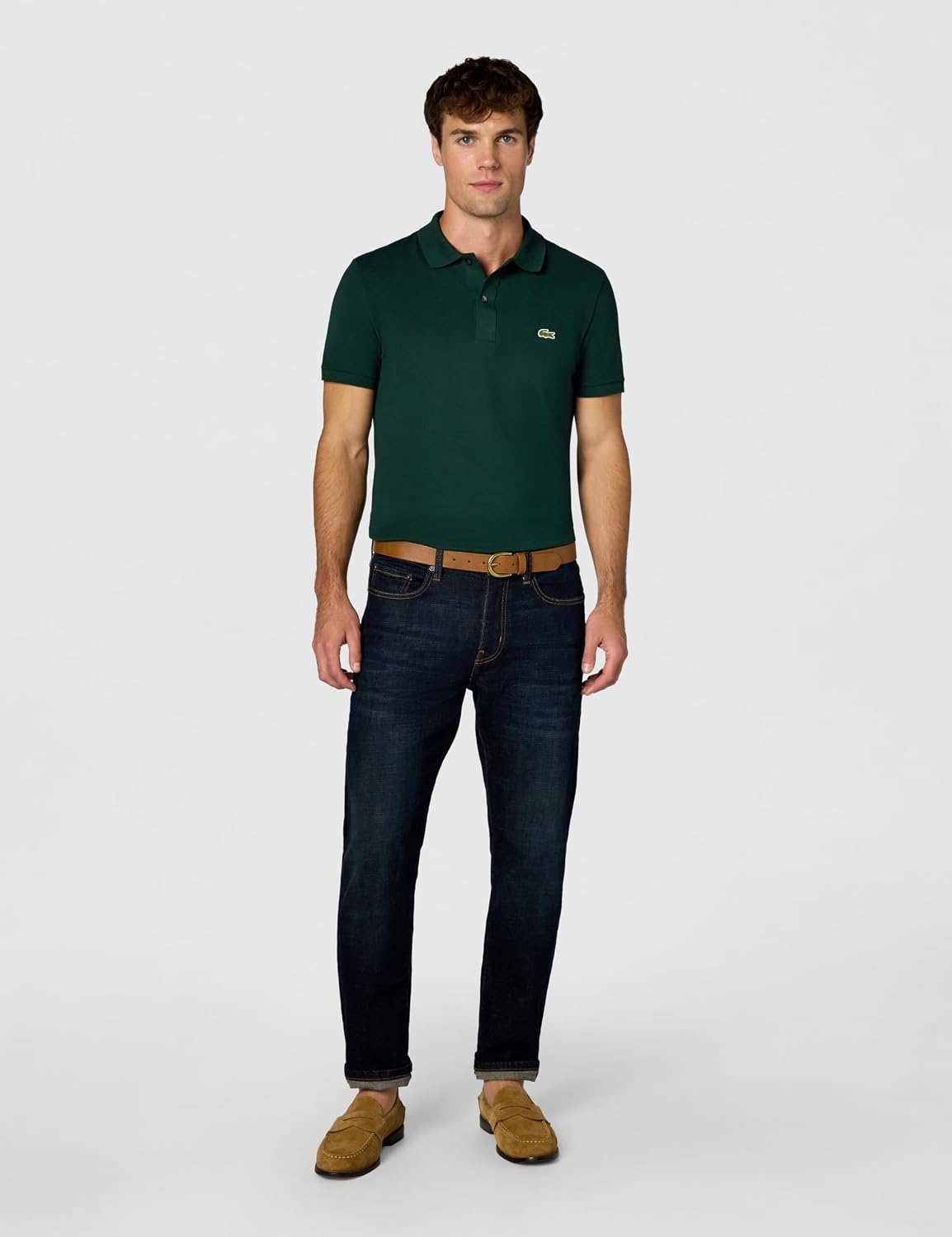 image:imageLacoste Mens Slim Fit L1212 Piqu Polo Shirt Sinople 4XLarge