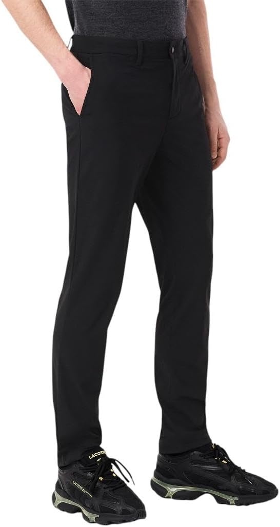 image:imageLacoste Mens Slim Fit Stretch Commuter PantsBlack