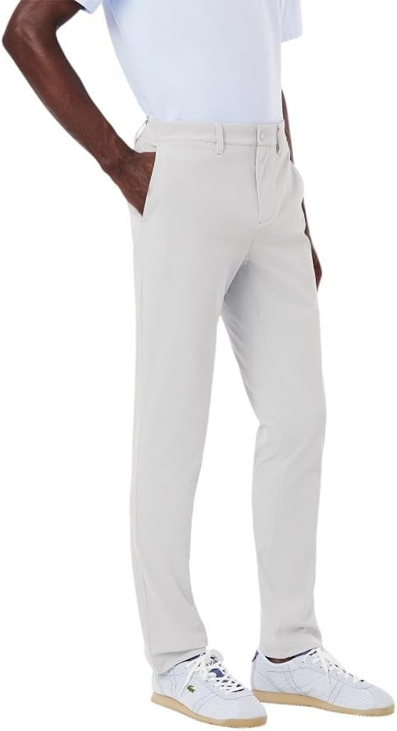 image:imageLacoste Mens Slim Fit Stretch Commuter PantsGray