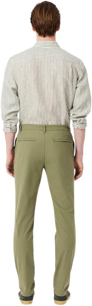 image:imageLacoste Mens Slim Fit Stretch Commuter PantsKhaki