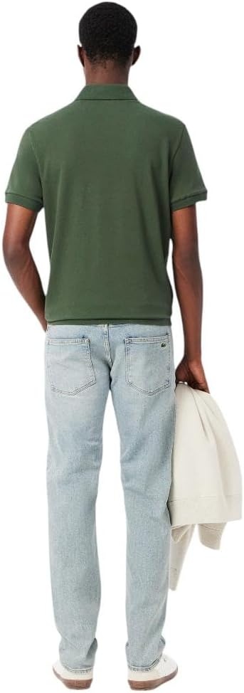 image:imageLacoste Mens Slim Fit Stretch Cotton Denim JeansWashed Bleach