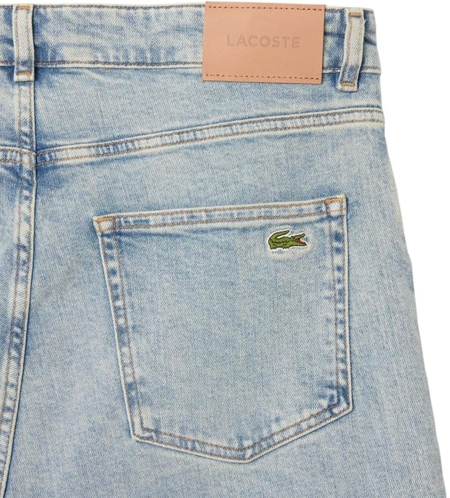 image:imageLacoste Mens Slim Fit Stretch Cotton Denim JeansWashed Bleach