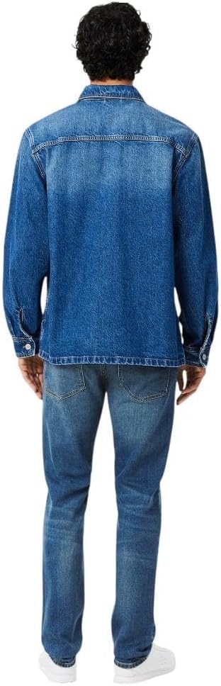 image:imageLacoste Mens Slim Fit Stretch Cotton Denim JeansWashed Deep Medium