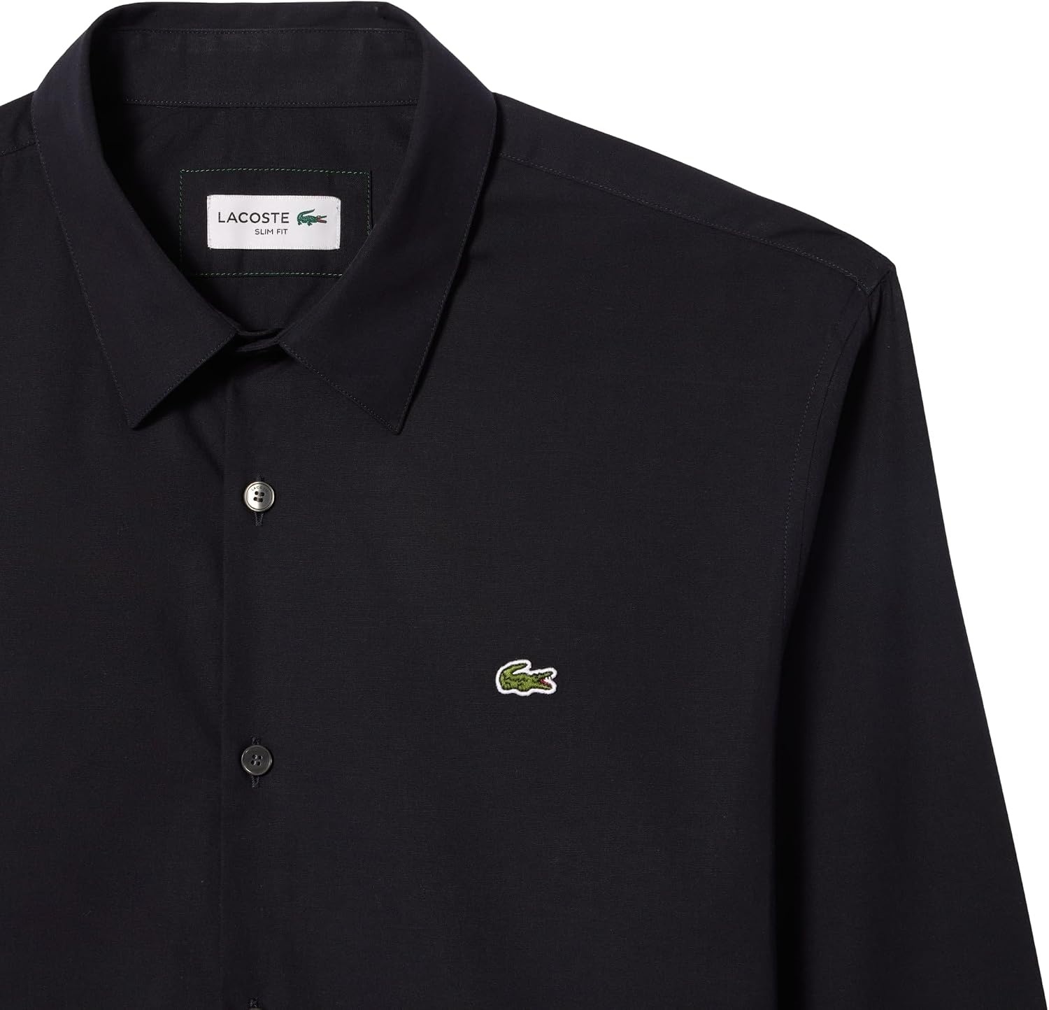 image:imageLacoste Mens Slim Fit Stretch Cotton Poplin ShirtAbysm