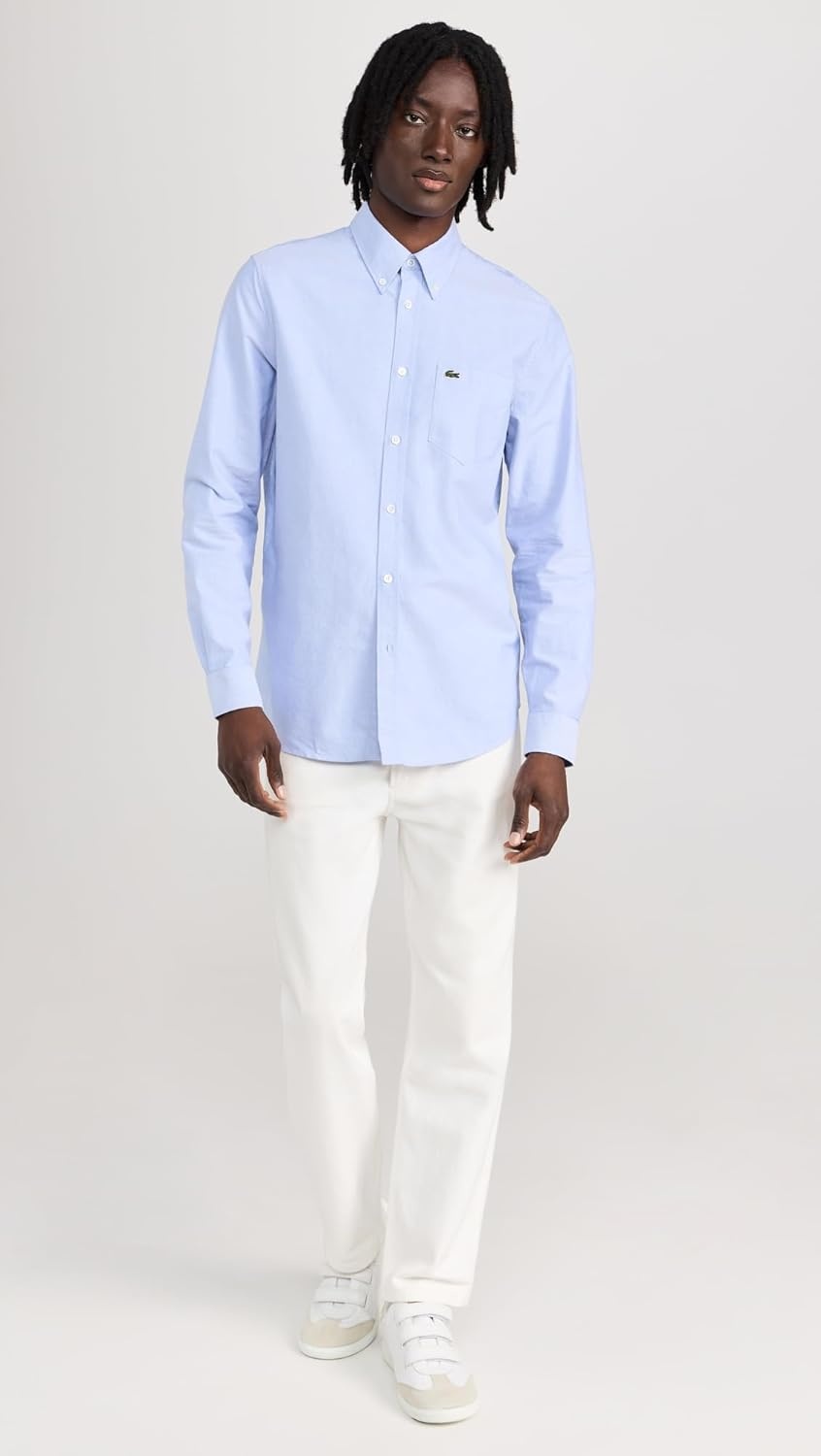 image:imageLacoste Mens Slim Fit Stretch Cotton Poplin ShirtOverview