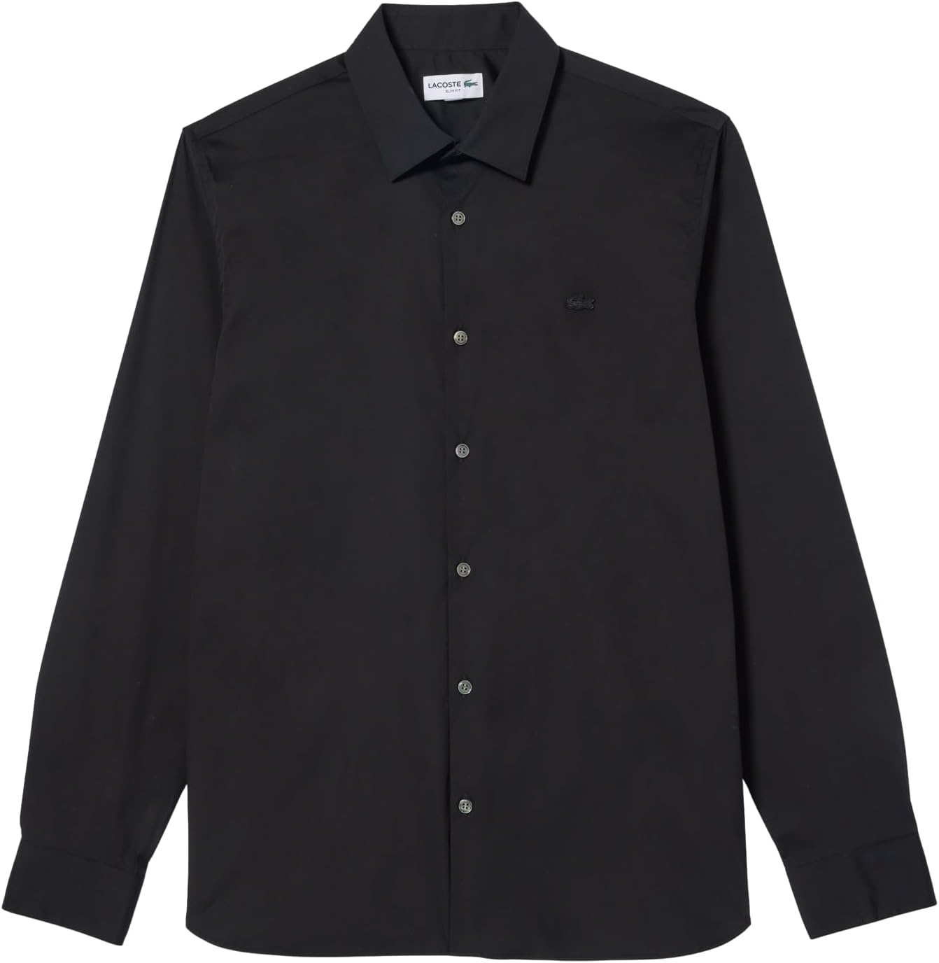 image:imageLacoste Mens Slim Fit Stretch Poplin ShirtBlack