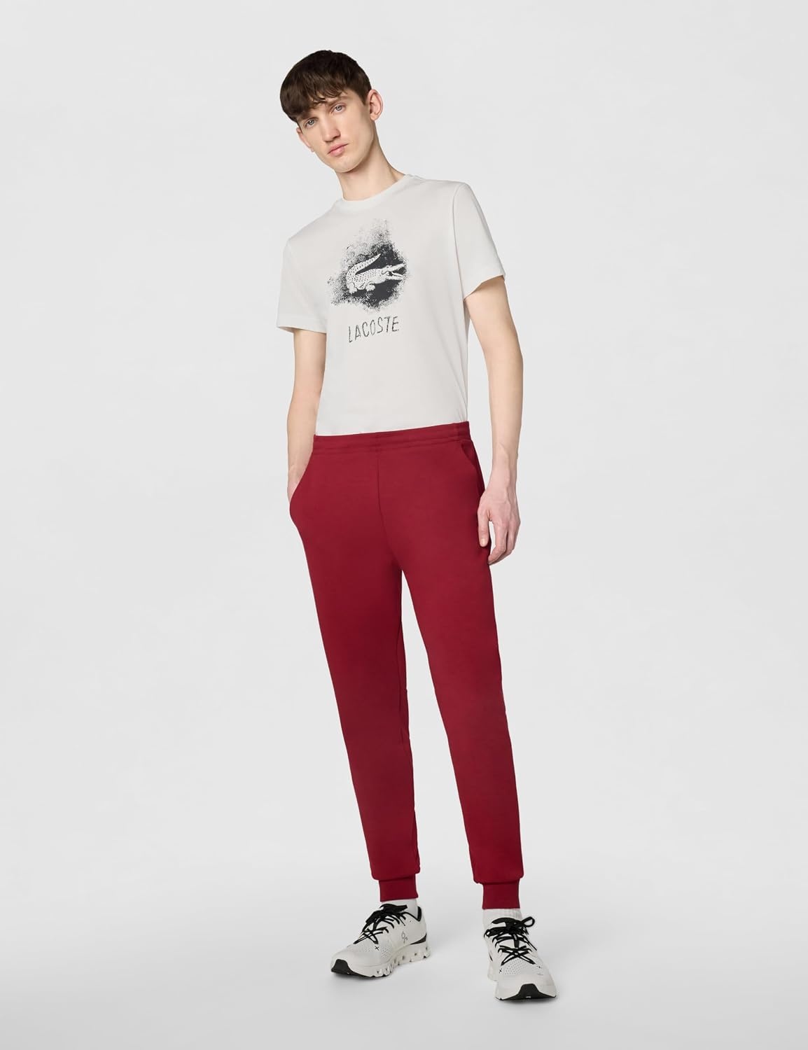 image:imageLacoste Mens Slim Fit SweatpantsTurkey Red