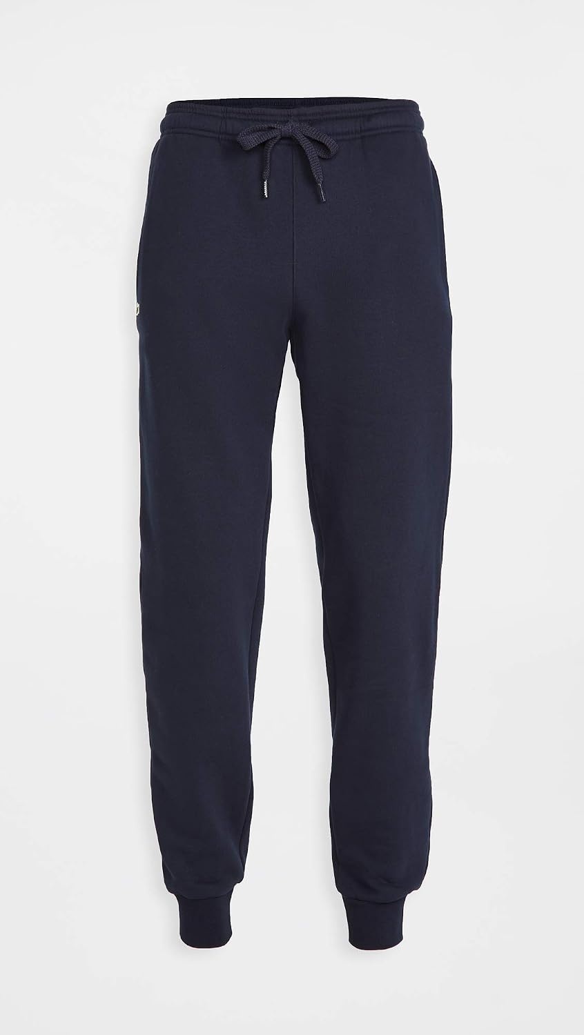 image:imageLacoste Mens Sport Fleece Trackpant With Rib Leg OpeningNavy Blue