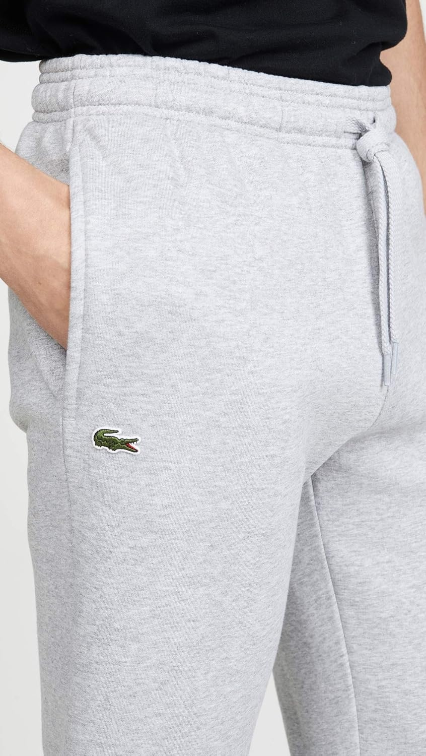 image:imageLacoste Mens Sport Fleece Trackpant With Rib Leg OpeningSilver Chine
