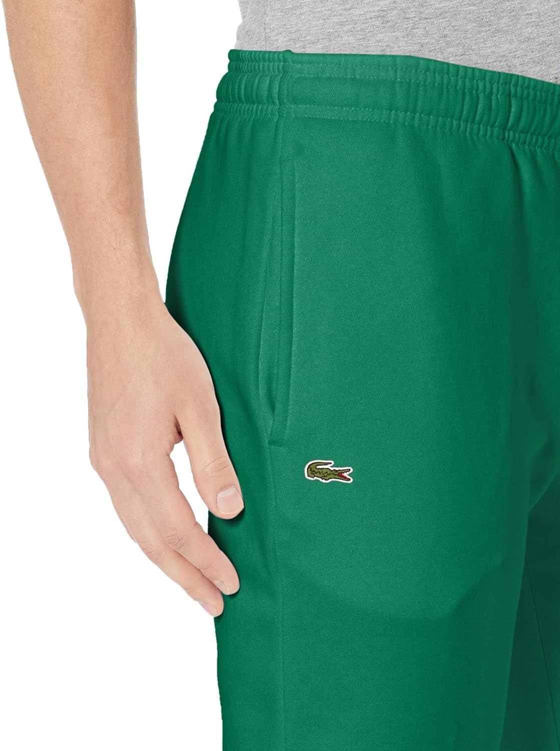 image:imageLacoste Mens Sport Fleece Trackpant With Rib Leg OpeningYucca
