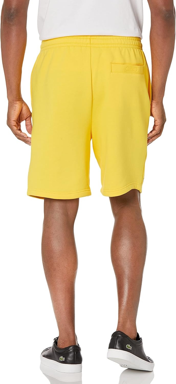 image:imageLacoste Mens Sport Tennis Fleece ShortCornmeal Yellow