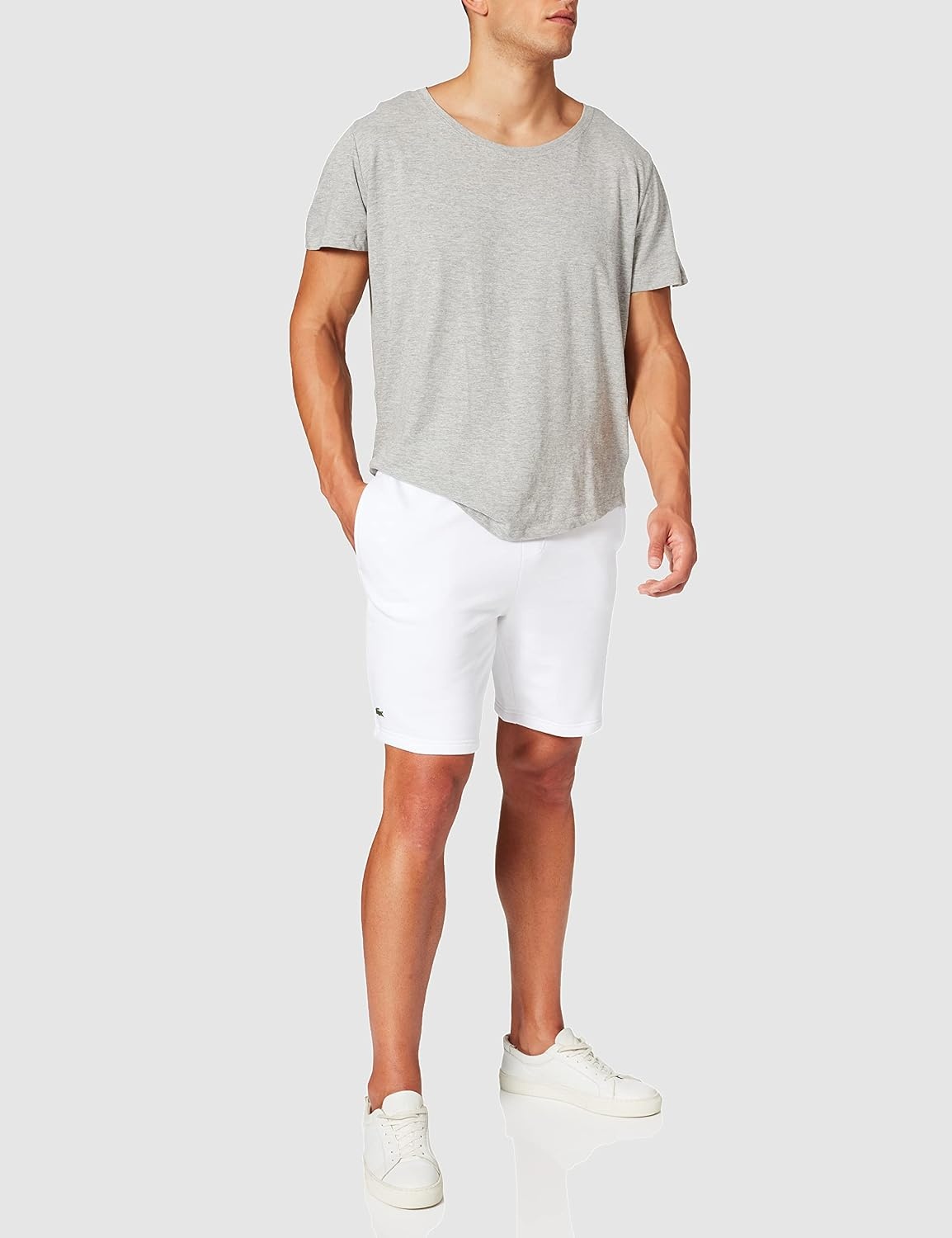 image:imageLacoste Mens Sport Tennis Fleece ShortWhite