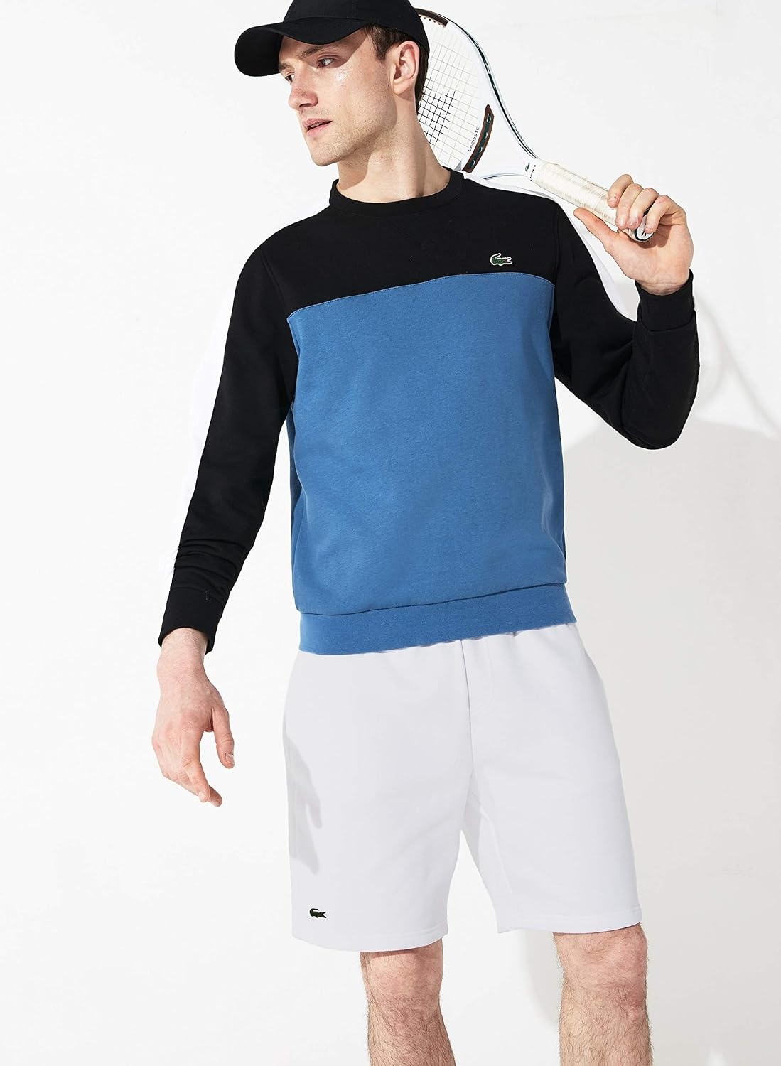 image:imageLacoste Mens Sport Tennis Fleece ShortWhite