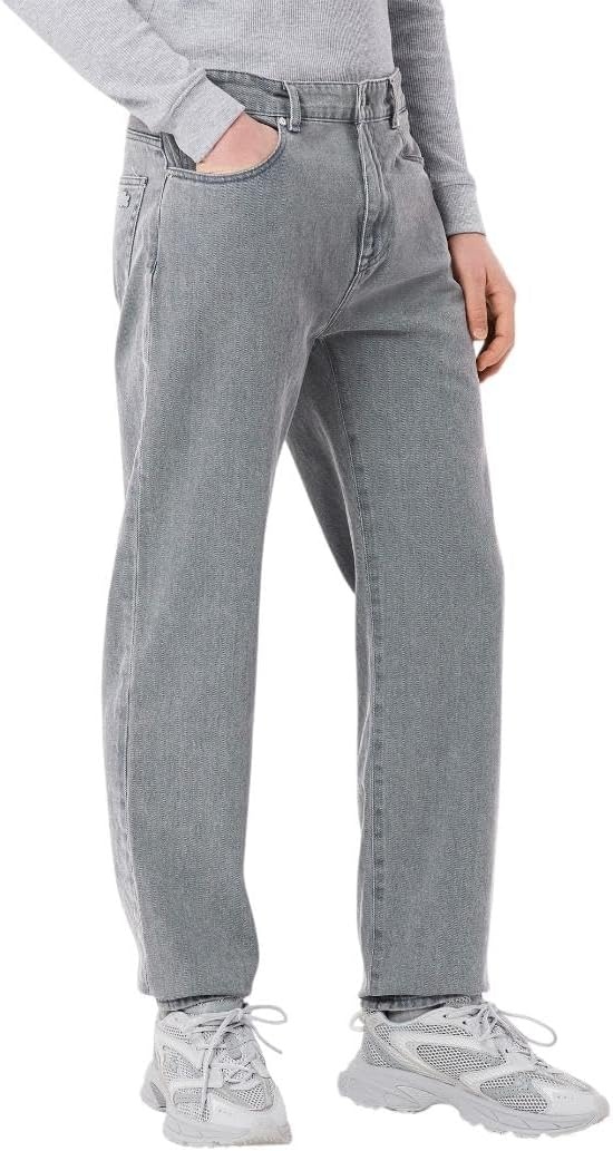 image:imageLacoste Mens Straight Fit Argile Dyed JeansWashed Calcaire