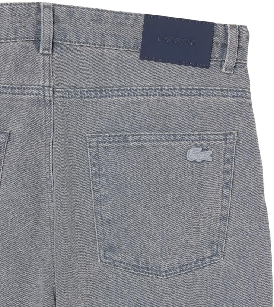 image:imageLacoste Mens Straight Fit Argile Dyed JeansWashed Calcaire