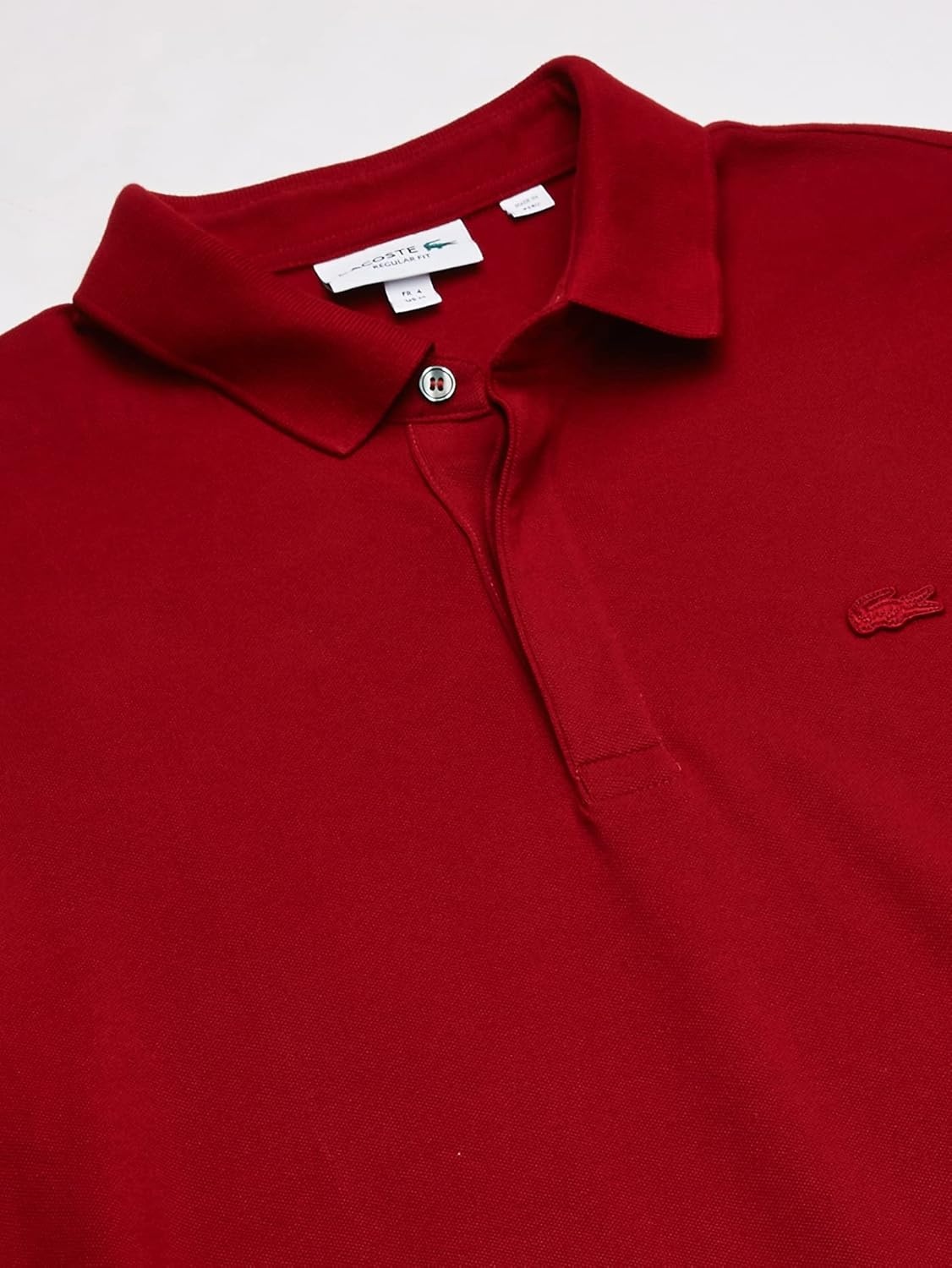 image:imageLacoste Mens Stretch Cotton Paris PoloAlizarin