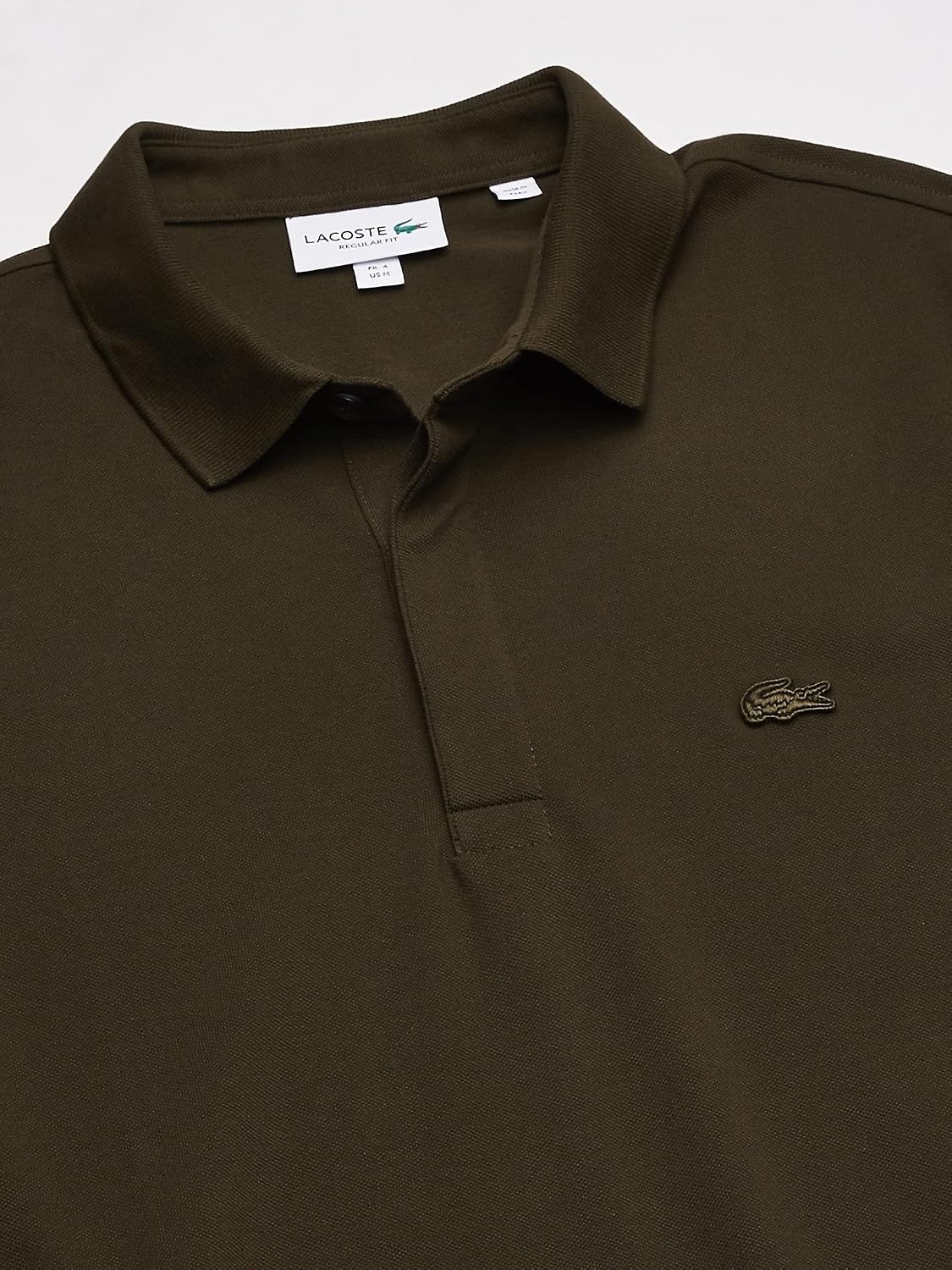 image:imageLacoste Mens Stretch Cotton Paris PoloBaobab Green