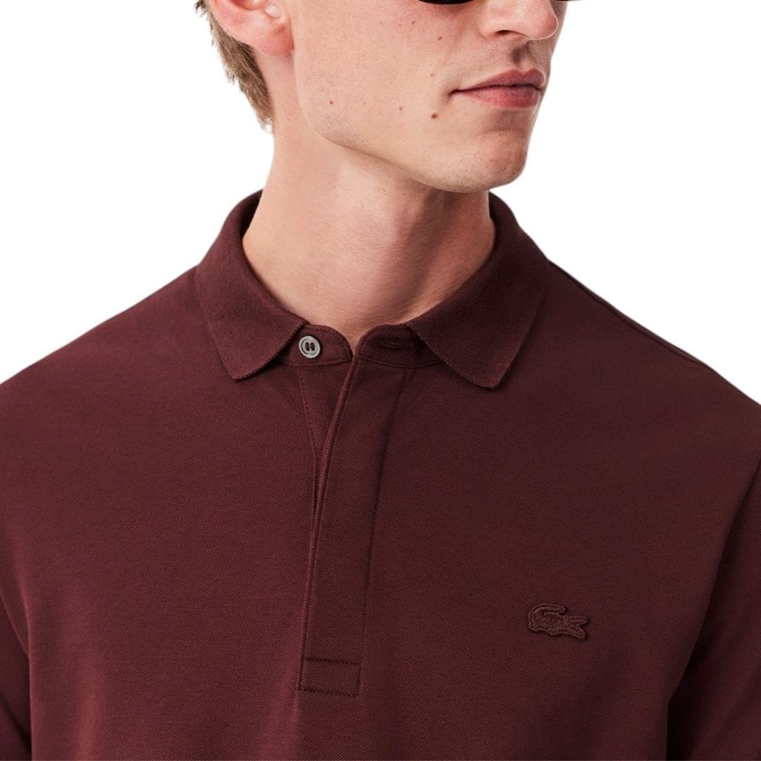image:imageLacoste Mens Stretch Cotton Paris PoloBrown