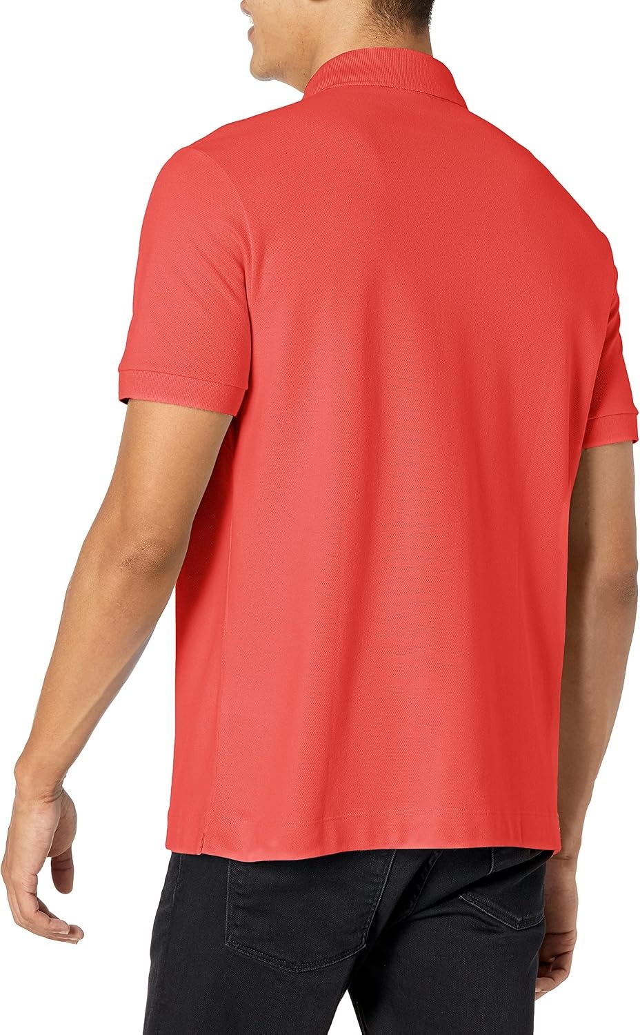 image:imageLacoste Mens Stretch Cotton Paris PoloCrater Orange