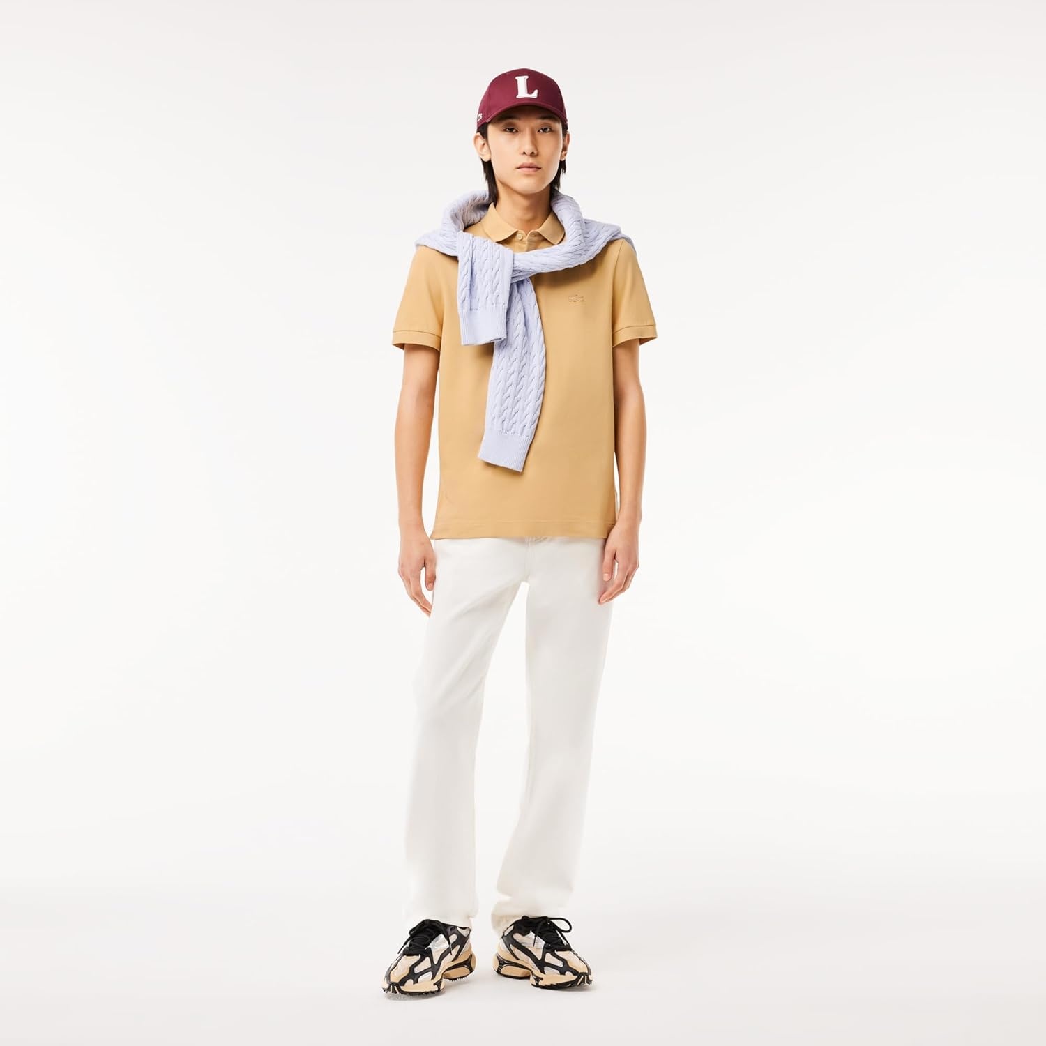 image:imageLacoste Mens Stretch Cotton Paris PoloCroissant