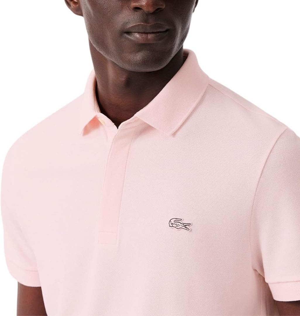image:imageLacoste Mens Stretch Cotton Paris PoloFlamingo