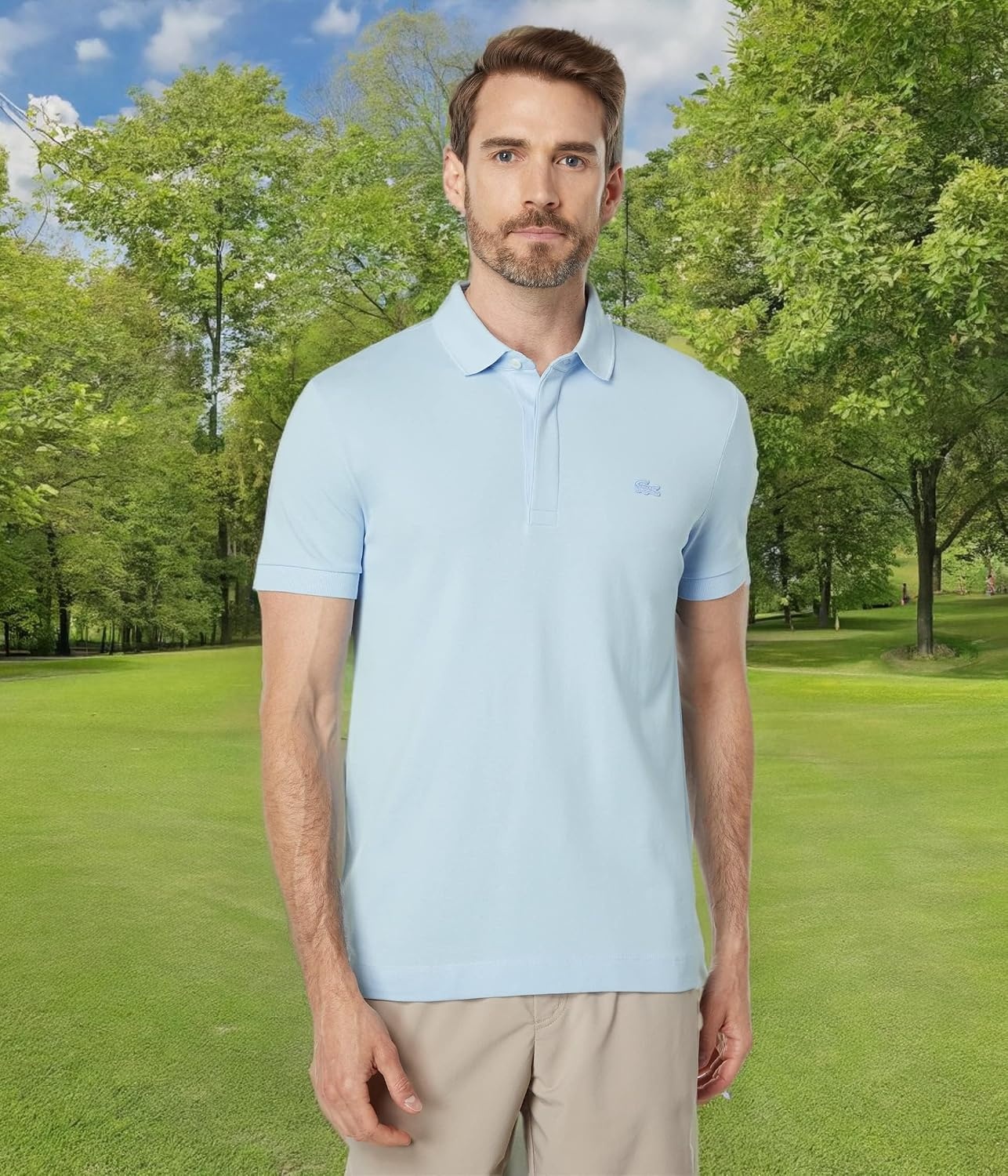 image:imageLacoste Mens Stretch Cotton Paris PoloOverview