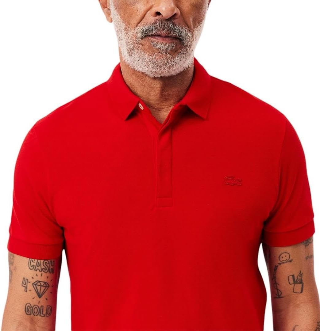 image:imageLacoste Mens Stretch Cotton Paris PoloRed