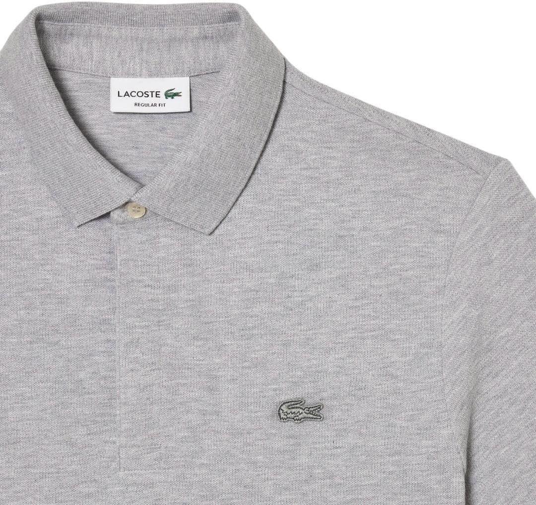 image:imageLacoste Mens Stretch Cotton Paris PoloSilver Chine