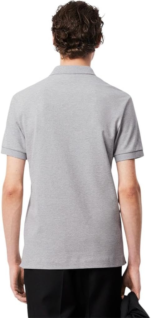 image:imageLacoste Mens Stretch Cotton Paris PoloSilver Chine