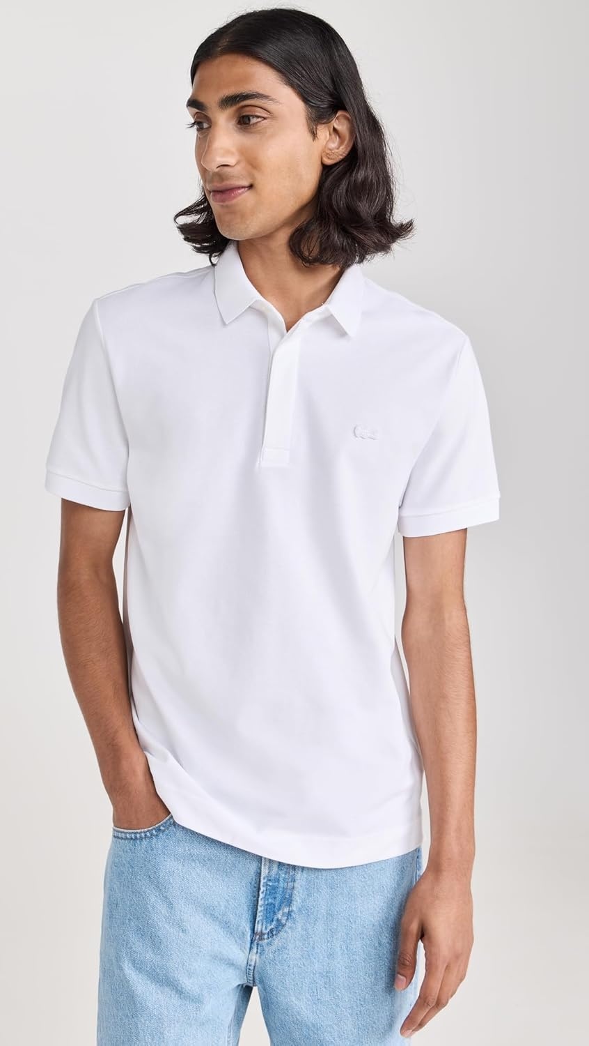 image:imageLacoste Mens Stretch Cotton Paris PoloWhite