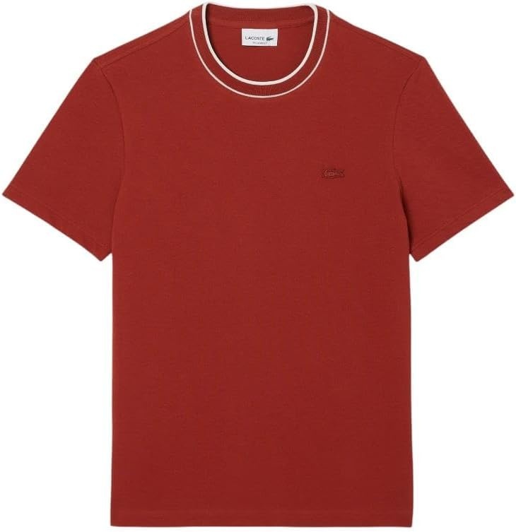 image:imageLacoste Mens Stretch Piqu Stripe Collar TShirtIberis Striped Collar