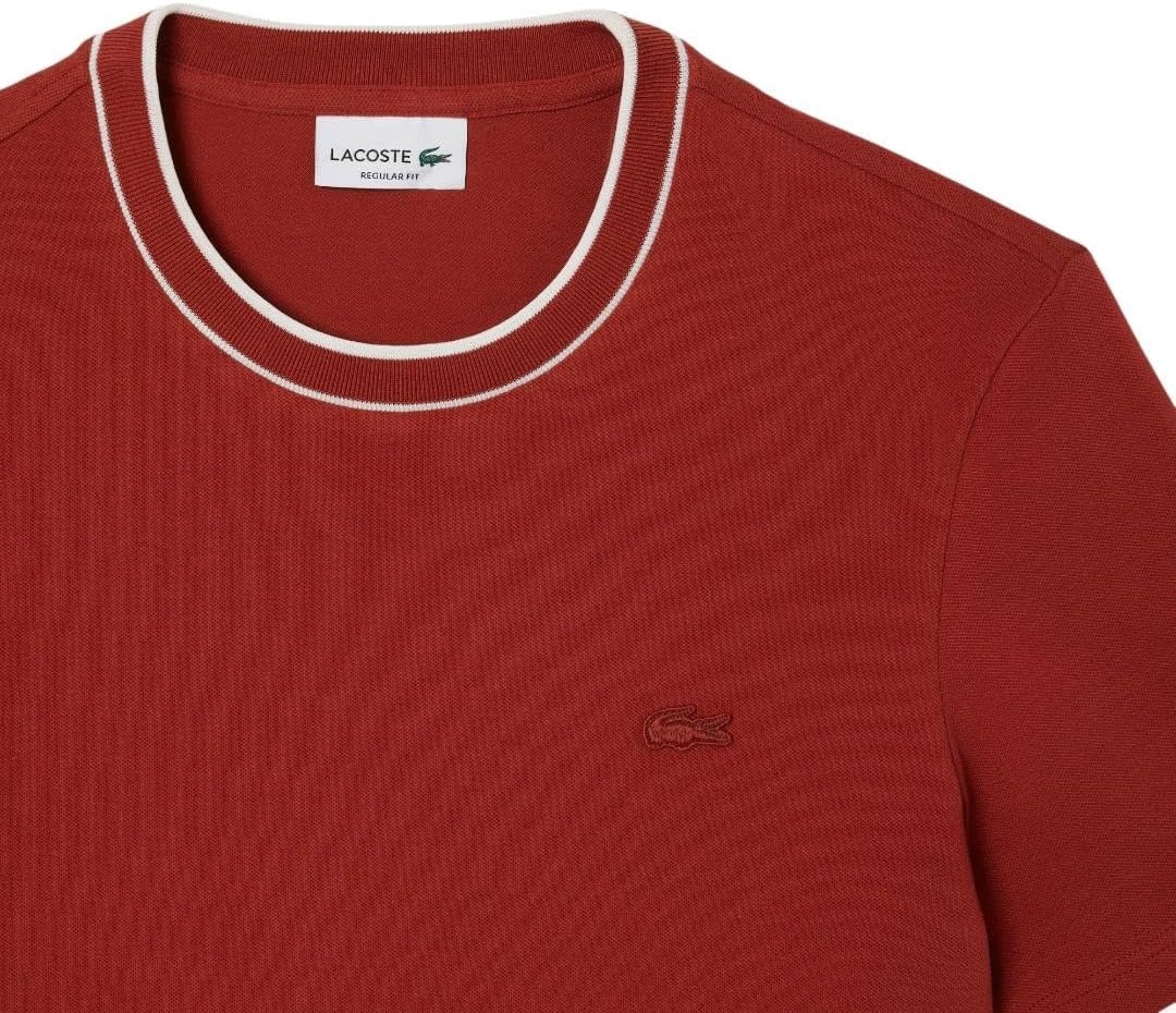 image:imageLacoste Mens Stretch Piqu Stripe Collar TShirtIberis Striped Collar