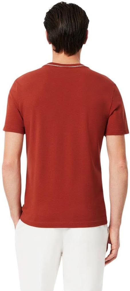 image:imageLacoste Mens Stretch Piqu Stripe Collar TShirtIberis Striped Collar