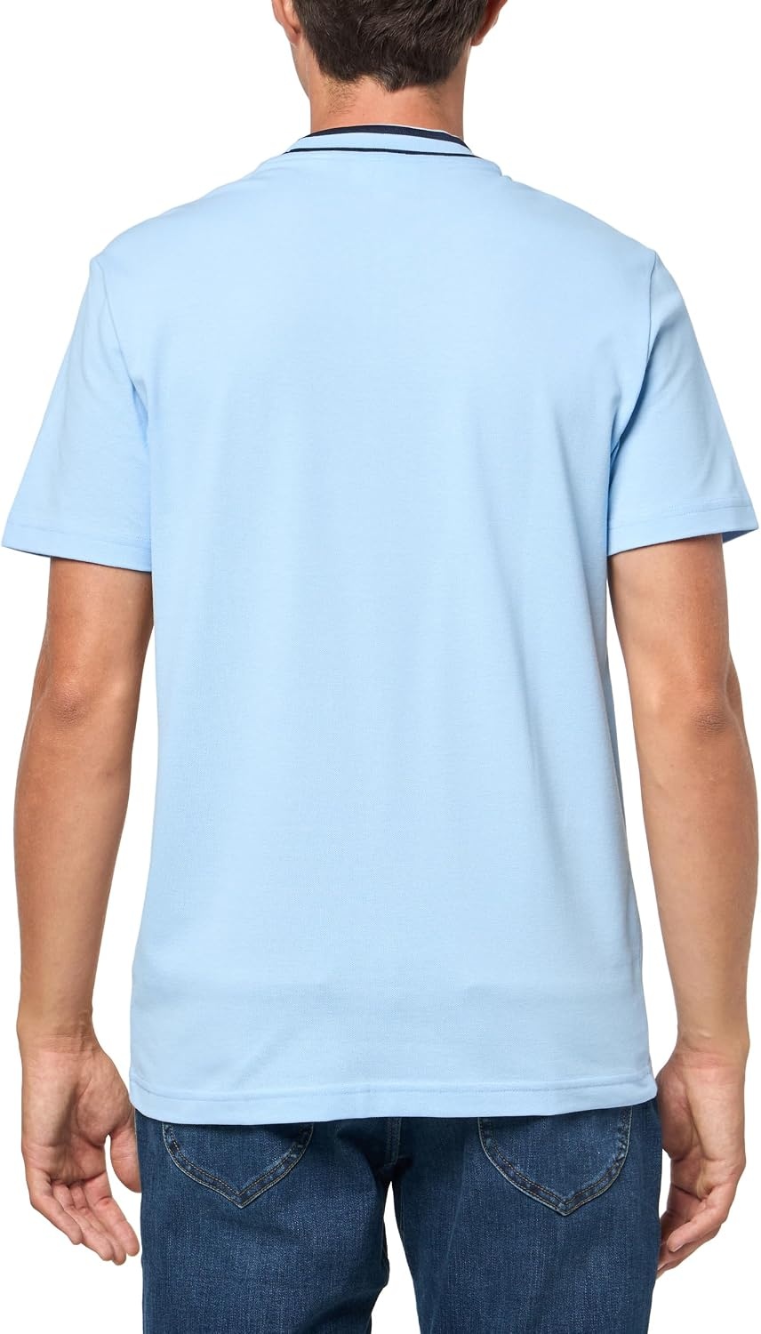 image:imageLacoste Mens Stretch Piqu Stripe Collar TShirtOverview