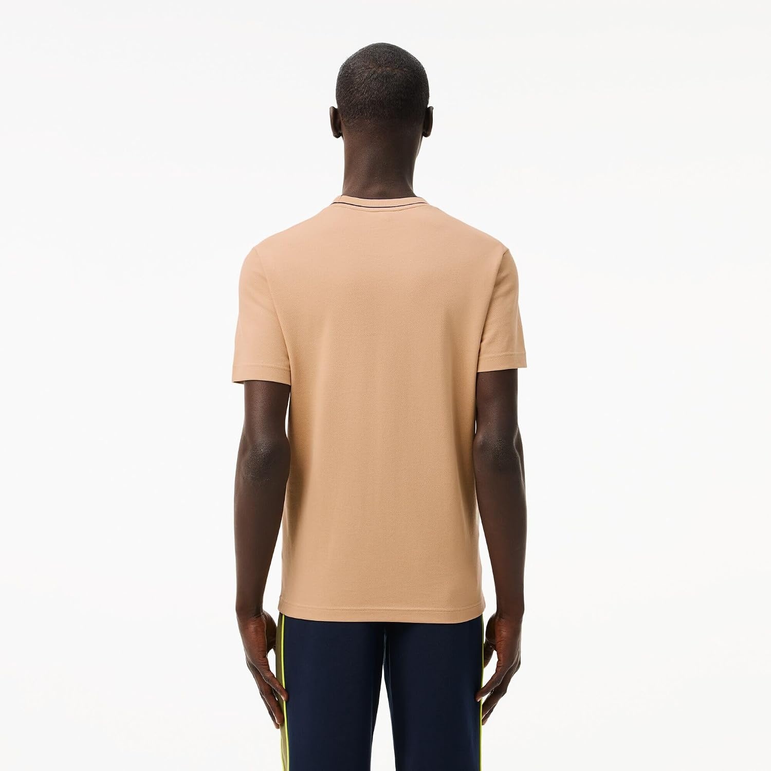 image:imageLacoste Mens Stretch Piqu Stripe Collar TShirtViennese