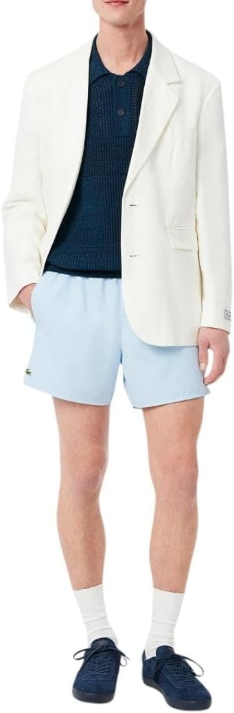 image:imageLacoste Mens Swim Trunks 6Light Blue Green