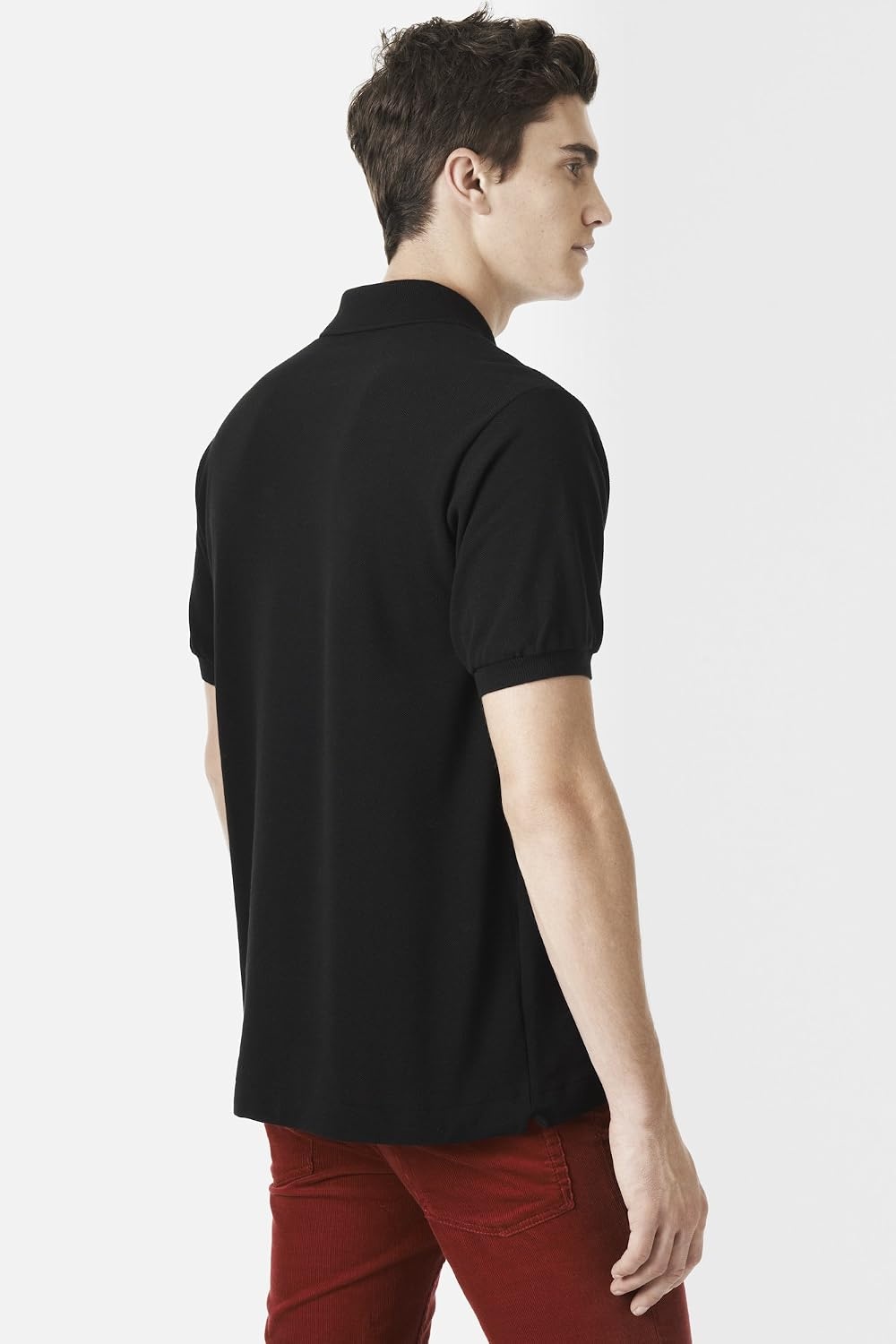 image:imageLacoste Mens Tall Fit Cotton Petit Piqu PoloBlack