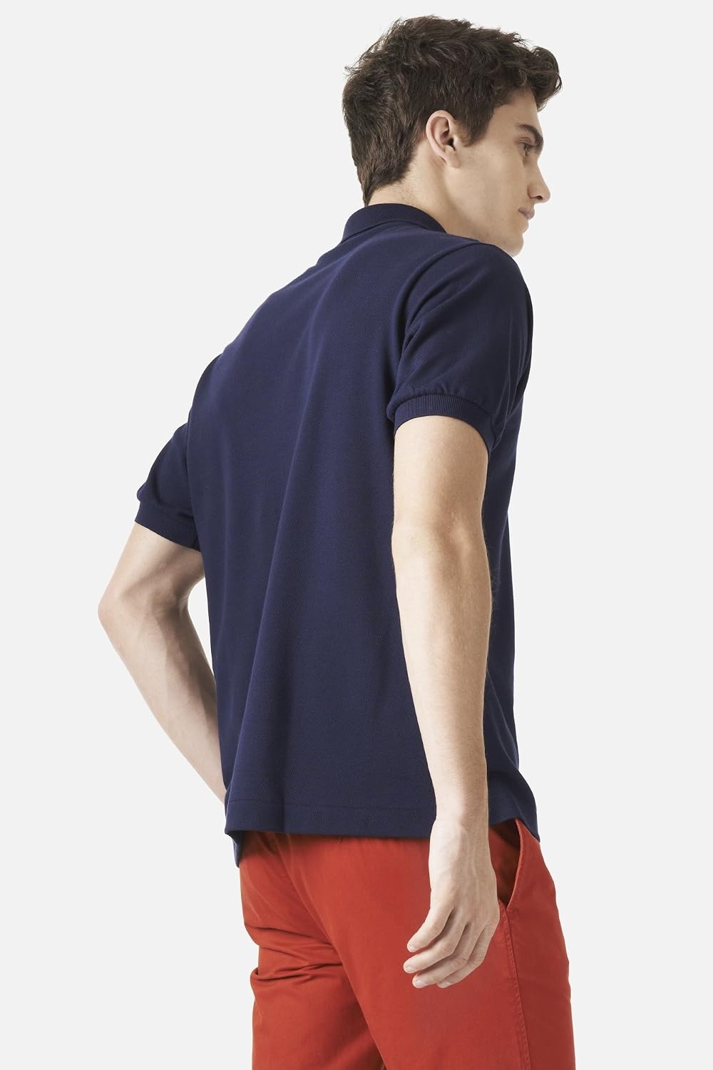 image:imageLacoste Mens Tall Fit Cotton Petit Piqu PoloNavy Blue