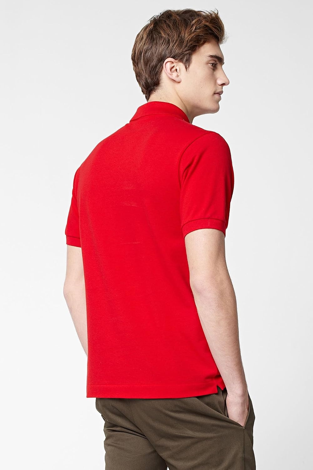 image:imageLacoste Mens Tall Fit Cotton Petit Piqu PoloRed