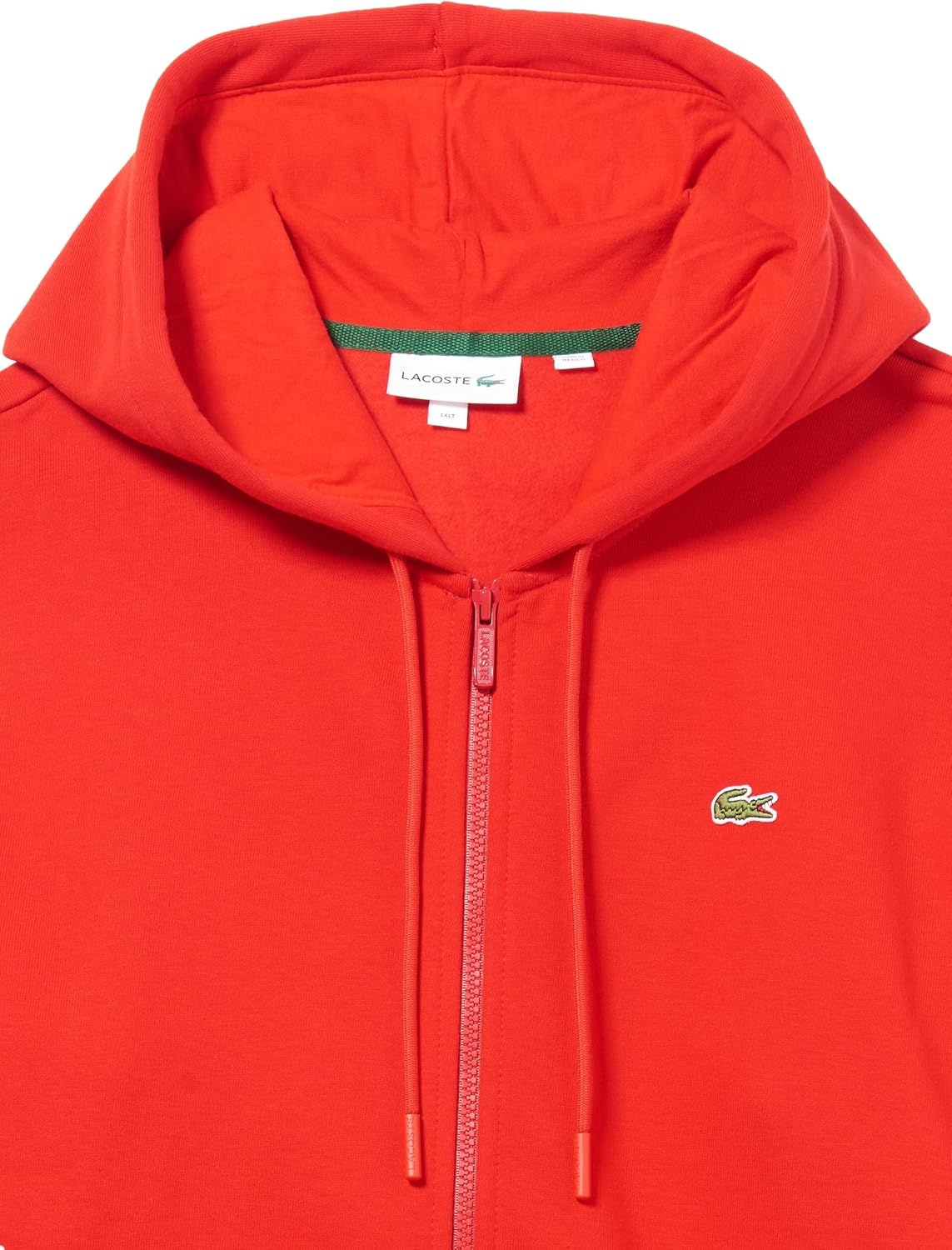 image:imageLacoste Mens Tall Fit Fleece HoodieRed