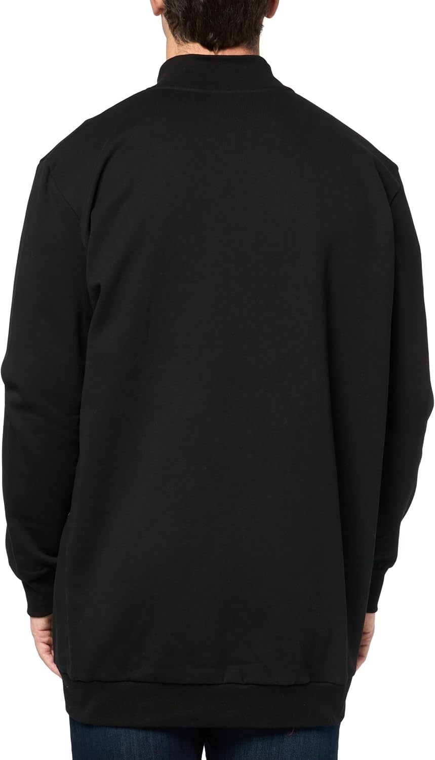 image:imageLacoste Mens Tall Fit Regular Fit Classic Zip Up Mock Neck SweatshirtBlack