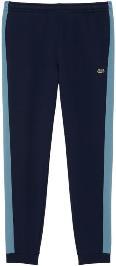 image:imageLacoste Mens Tapered Colorblock SweatpantsNavy Blue Dark Blue Light Blue