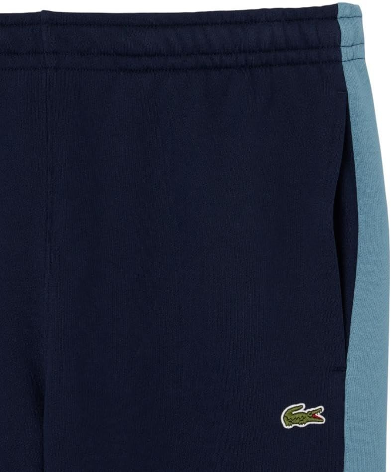 image:imageLacoste Mens Tapered Colorblock SweatpantsNavy Blue Dark Blue Light Blue
