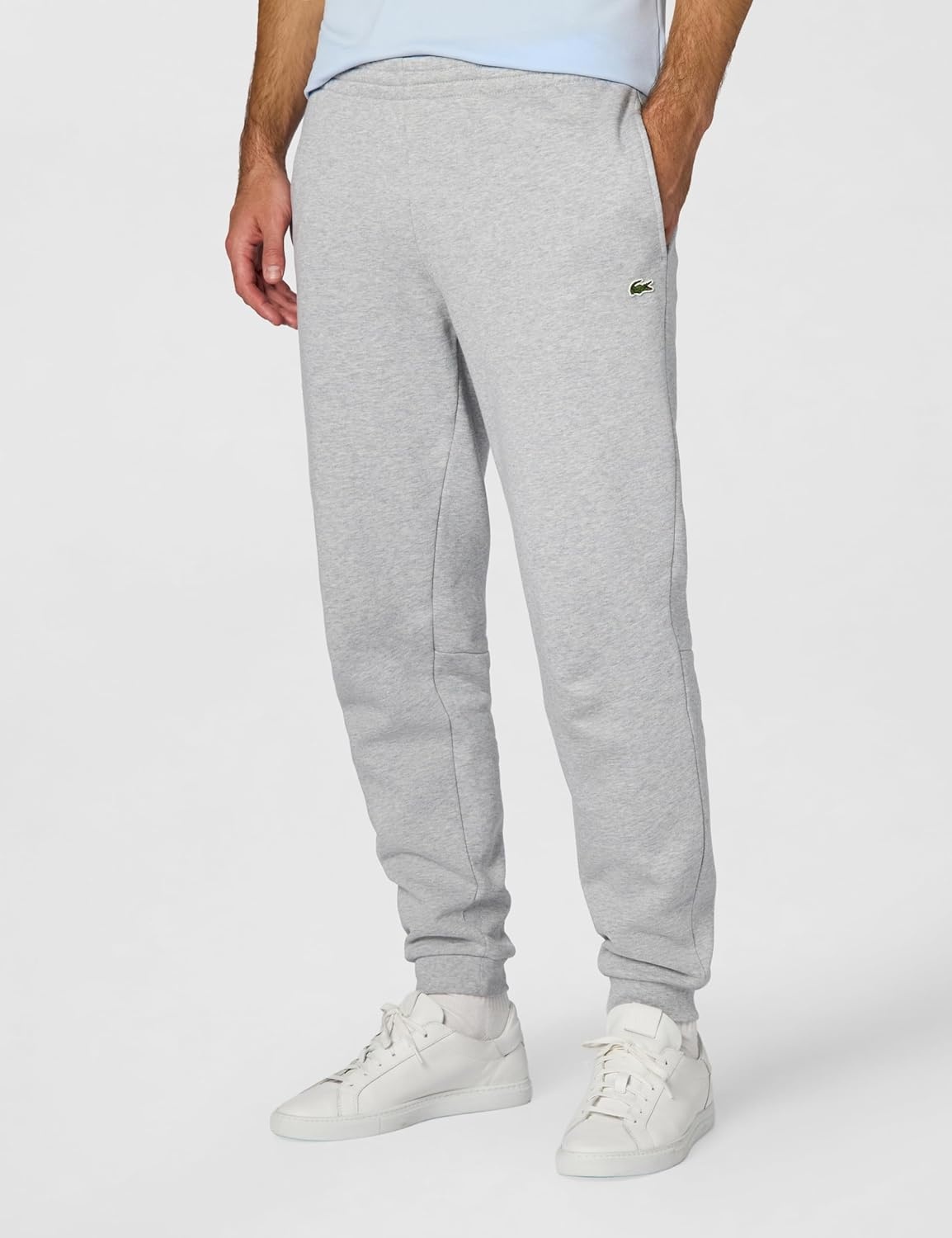 image:imageLacoste Mens Tapered Leg SweatpantsArgent Chine