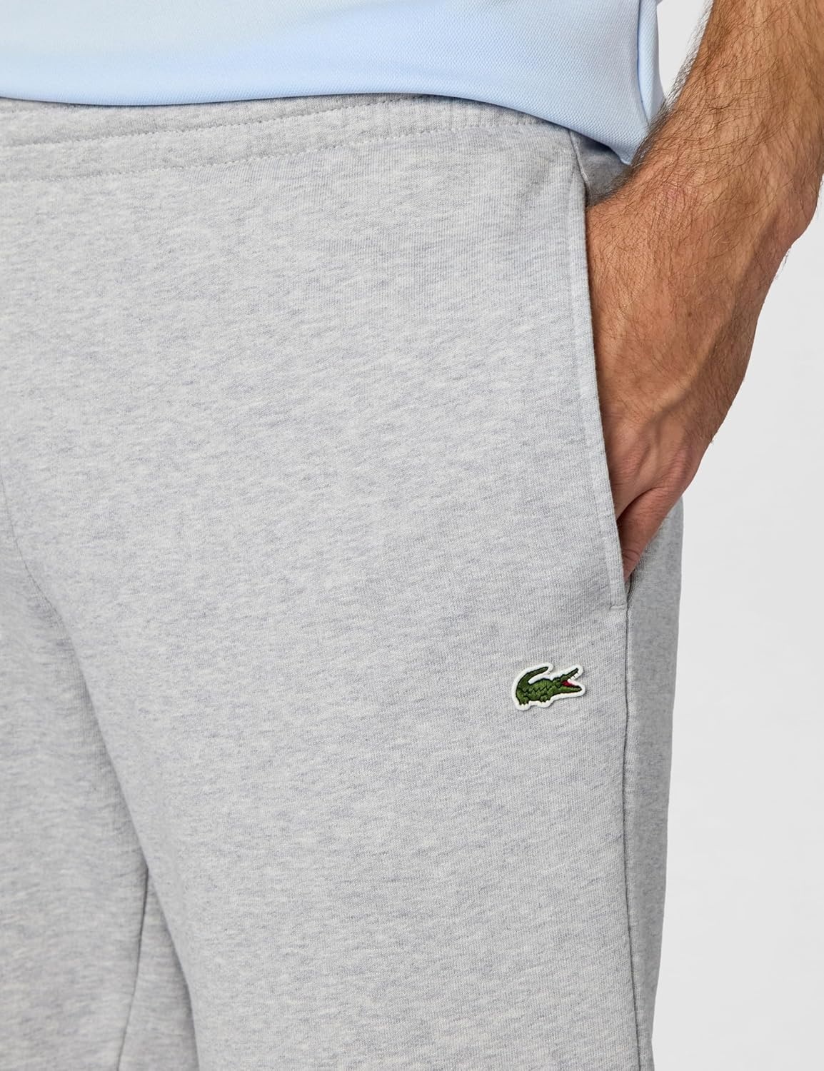 image:imageLacoste Mens Tapered Leg SweatpantsArgent Chine